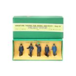 Dinky Toys Miniature Figures For Model Railways – Gauge ‘O’. No.1 Station Staff (5 Pieces).