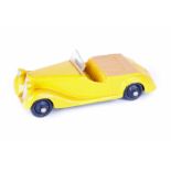 Dinky Toys Sunbeam Talbot Sports 38b. In bright yellow with bright yellow seats and light brown