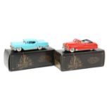 2 Brooklin Models. 1950 Mercury Convertible (BRK15A) In bright red with light grey interior. Plus, a