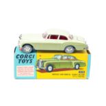 Corgi Toys Bentley Continental Sports Saloon by H.J. Mulliner 224. In two-tone green with red