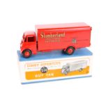 Dinky Supertoys Guy Van 514. In bright red Slumberland Spring Interior Mattresses livery with red