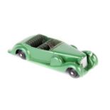 Dinky Toys Lagonda Sports Coupe 38c. Green body, dark green seats and tonneau, screen, open steering