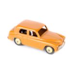 Dinky Toys Hillman Minx 40f. An example in butterscotch with cream wheels and black tyres, small