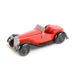 Dinky Toys British Salmson 2 seater open sports car 36e. An example in bright red with black