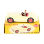 A scarce Dinky Toys Austin-Healey ‘100’ Sports 103. ‘Touring finish’ in cream with red seats/
