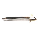 An interesting “W.T.S. Union Hall” hanger, being a late 18th century infantry officers sword, the