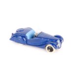 Dinky Toys Frazer Nash BMW Sport 38a. An example in dark blue with light blue seats, solid