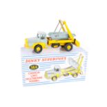 French Dinky Supertoys Camion Unic Multibenne Marrel 38A In yellow and light grey livery, complete