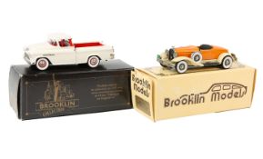 2 Brooklin Models. A 1931 Hudson Greater 8 Murray Body (BRK12) in orange and cream with brown seats.