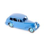 Dinky Toys Triumph 1800 40b. An example in bright blue with mid blue wheels, black tyres, small