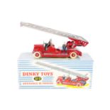 French Dinky Toys Auto-Echelle de Pompiers 32d. A Delahaye turntable ladder escape in red and