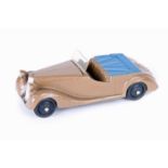 Dinky Toys Sunbeam Talbot Sports 38b. In medium brown with medium brown seats and dark blue tonneau.