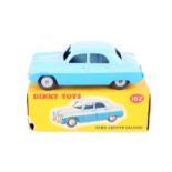 2 Dinky Toys. Ford Zephyr Saloon 162. An example in two tone blue with light grey wheels and black