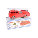 Dinky Toys Commer Fire Engine 955. In bright red with two-piece silver painted extending ladder, red