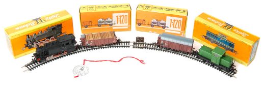 A small quantity of East German produced ‘TT Zeuke’ (Zeuke & Wegworth KG Berlin) model railway.