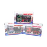 6 Corgi Trucks. 3x Truckfest examples – Mercedes-Benz Actros – Yuill & Dodds CC13808, ERF ECT –