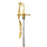 A Vic General officer’s mameluke hilted sword, curved flat blade 30½”, by Henry Wilkinson, Pall