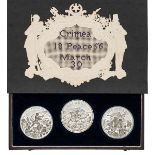 A cased set of three graphic WM medallions by Pinches commemorating three battles of the Crimea War: