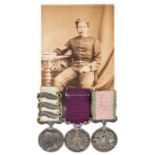 An important Heavy Brigade Charger group of three medals together with the recipient’s Albert