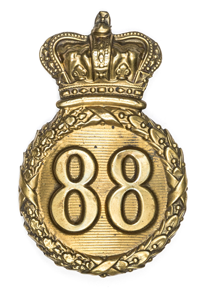 An Other Rank’s 1816 (Regency) pattern brass shako badge of The 88th (Connaught Rangers)