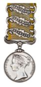 Crimea 1854, 3 clasps Balaklava, Inkermann, Sebastopol (engraved John Lavery 17. Lancers) Very Fine.