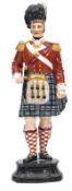 A Royal Worcester painted porcelain figure “Officer of The Seaforth Highlanders 1812” in full dress,