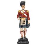 A Royal Worcester painted porcelain figure “Officer of The Seaforth Highlanders 1812” in full dress,