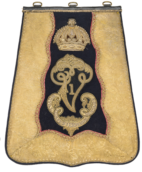 A Victorian officer’s full dress embroidered sabretache of the Royal Gloucestershire Hussars, c