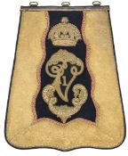 A Victorian officer’s full dress embroidered sabretache of the Royal Gloucestershire Hussars, c