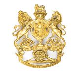 A Victorian officer’s gilt helmet plate of the North Irish Division, Royal Artillery Militia. Very