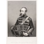 The Earl of Cardigan KCB a ¾ length engraving by D.J. Pound, depicting the Earl in full military