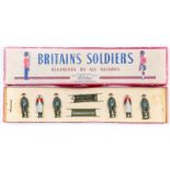 Britains ‘Royal Army Medical Corps Unit’ set No.1723 1941 – 50s, 9 pieces, 7 figures 4 stretcher