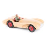 Dinky Toys Aston Martin DB3S (104). In pink with red seats and wheels. Complete with driver. VGC-