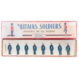 A rare set of Britains Royal Air Force Personnel (Side Caps) set No.240. 1940-41 8 figures in 1st