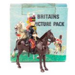 Britains ‘Picture Pack’ Trumpeter 11th Hussars No.1345B. In review order, mounted at the halt.
