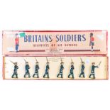 Britains Royal Air Force Regiment from set 2073. 8 figures, Officer with sword drawn and 7