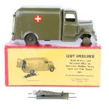 A Britains Army Ambulance No.1512. 1950’s example with opening driver’s door, opening rear doors,