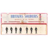 Britains Royal Marines (Present Arms) No.2071. 7 figures, Officer with sword and 6 Marines with