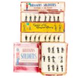 3 Britains Sets. Band of the Royal Marines set 2153. Comprising 12 figures, Drum Major and 11