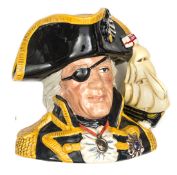 A Royal Doulton “Character Jug of the Year” for 1993, of Vic Admiral Lord Nelson, modelled by