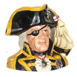 A Royal Doulton “Character Jug of the Year” for 1993, of Vic Admiral Lord Nelson, modelled by