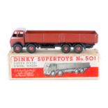 Dinky Supertoys Foden Diesel 8-Wheel Wagon (501). An early DG example in red oxide red with black