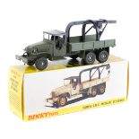 French Dinky Military GMC Army Recovery Truck (Militaire Depannage) (808). Example in matt olive