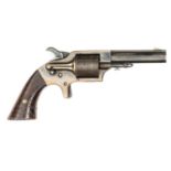 A 5 shot .28” Plant front loading cup primer SA revolver, retailed by Merwin & Bray, New York, 6¾”
