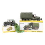 2 French Dinky Military Vehicles. GMC American 6x4 Truck (Camion GMC Militaire Bache) (809),