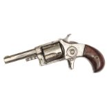 A 5 shot .32” RF Ryan “Napoleon” SA revolver, 6¾” overall, octagonal barrel 2¾”, number 385,