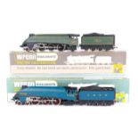 2 Wrenn OO gauge locomotives. LNER class A4 tender locomotive, Mallard (W2210). Mallard, 4468 in