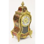 A French 19th Century boulle mantel clock, the striking movement numbered 17041 4 8, height 31cm.