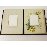 A Victorian photograph album. Condition - good, general wear, minor tears only, discolouration.