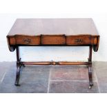 An Edwardian mahogany sofa table. L101cm